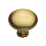 M Marcus Heritage Brass Mushroom Design Wardrobe Knob 38mm 